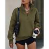 image:imagePRETTYGARDEN Womens Half Zip Oversized Sweatshirts Fleece Hoodies 2026 Trendy Long Sleeve Pullover Tops Y2k Spring OutfitsArmy Green