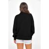 image:imagePRETTYGARDEN Womens Half Zip Oversized Sweatshirts Fleece Hoodies 2026 Trendy Long Sleeve Pullover Tops Y2k Spring OutfitsBlack