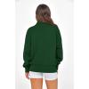 image:imagePRETTYGARDEN Womens Half Zip Oversized Sweatshirts Fleece Hoodies 2026 Trendy Long Sleeve Pullover Tops Y2k Spring OutfitsDark Green