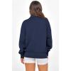 image:imagePRETTYGARDEN Womens Half Zip Oversized Sweatshirts Fleece Hoodies 2026 Trendy Long Sleeve Pullover Tops Y2k Spring OutfitsNavy