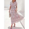 image:imagePRETTYGARDEN Womens Summer Maxi Dresses Boho Floral Short Sleeve V Neck Casual Wedding Guest 2026 Beach Vacation OutfitsFloral Beige Multicolored
