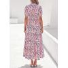 image:imagePRETTYGARDEN Womens Summer Maxi Dresses Boho Floral Short Sleeve V Neck Casual Wedding Guest 2026 Beach Vacation OutfitsFloral Navy Blue