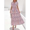 image:imagePRETTYGARDEN Womens Summer Maxi Dresses Boho Floral Short Sleeve V Neck Casual Wedding Guest 2026 Beach Vacation OutfitsFloral Navy Blue