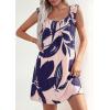 image:imagePRETTYGARDEN Sundresses for Women 2026 Boho Floral Summer Dresses Ruffle Cap Sleeve Short A Line Mini Beach Vacation DressPink Purple Floral