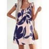 image:imagePRETTYGARDEN Sundresses for Women 2026 Boho Floral Summer Dresses Ruffle Cap Sleeve Short A Line Mini Beach Vacation DressPink Purple Floral