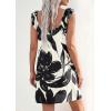 image:imagePRETTYGARDEN Sundresses for Women 2026 Boho Floral Summer Dresses Ruffle Cap Sleeve Short A Line Mini Beach Vacation DressWhite Black Floal