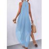 image:imagePRETTYGARDEN Womens Flowy Maxi Dresses Summer 2026 Halter Sleeveless Long Asymmetrical Spring Dress Beach Vacation SundressLight Blue