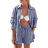 Striped Navy White