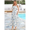 image:imagePRETTYGARDEN Floral Dress for Women Summer Boho Maxi Sundresses 2026 Smocked Long Flowy Spring Beach Wedding Guest DressesApricot Blue Floral