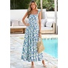 image:imagePRETTYGARDEN Floral Dress for Women Summer Boho Maxi Sundresses 2026 Smocked Long Flowy Spring Beach Wedding Guest DressesApricot Blue Green Floral