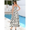 image:imagePRETTYGARDEN Floral Dress for Women Summer Boho Maxi Sundresses 2026 Smocked Long Flowy Spring Beach Wedding Guest DressesBlack White Floral