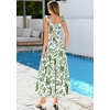 image:imagePRETTYGARDEN Floral Dress for Women Summer Boho Maxi Sundresses 2026 Smocked Long Flowy Spring Beach Wedding Guest DressesWhite Green Floral