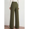 image:imagePRETTYGARDEN Wide Leg Pants Woman 2026 Spring Dressy High Waisted Business Casual Summer Flowy Work Palazzo Pants TrousersArmy Green