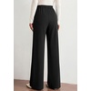 image:imagePRETTYGARDEN Wide Leg Pants Woman 2026 Spring Dressy High Waisted Business Casual Summer Flowy Work Palazzo Pants TrousersBlack