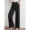 image:imagePRETTYGARDEN Wide Leg Pants Woman 2026 Spring Dressy High Waisted Business Casual Summer Flowy Work Palazzo Pants TrousersBlack
