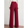 image:imagePRETTYGARDEN Wide Leg Pants Woman 2026 Spring Dressy High Waisted Business Casual Summer Flowy Work Palazzo Pants TrousersBurgundy