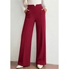 image:imagePRETTYGARDEN Wide Leg Pants Woman 2026 Spring Dressy High Waisted Business Casual Summer Flowy Work Palazzo Pants TrousersBurgundy