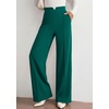 image:imagePRETTYGARDEN Wide Leg Pants Woman 2026 Spring Dressy High Waisted Business Casual Summer Flowy Work Palazzo Pants TrousersDark Green