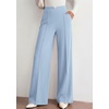 image:imagePRETTYGARDEN Wide Leg Pants Woman 2026 Spring Dressy High Waisted Business Casual Summer Flowy Work Palazzo Pants TrousersLight Blue