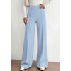 image:imagePRETTYGARDEN Wide Leg Pants Woman 2026 Spring Dressy High Waisted Business Casual Summer Flowy Work Palazzo Pants TrousersLight Blue