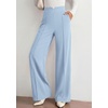 image:imagePRETTYGARDEN Wide Leg Pants Woman 2026 Spring Dressy High Waisted Business Casual Summer Flowy Work Palazzo Pants TrousersLight Blue