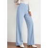 image:imagePRETTYGARDEN Wide Leg Pants Woman 2026 Spring Dressy High Waisted Business Casual Summer Flowy Work Palazzo Pants TrousersLight Blue