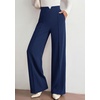 image:imagePRETTYGARDEN Wide Leg Pants Woman 2026 Spring Dressy High Waisted Business Casual Summer Flowy Work Palazzo Pants TrousersNavy Blue