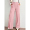 image:imagePRETTYGARDEN Wide Leg Pants Woman 2026 Spring Dressy High Waisted Business Casual Summer Flowy Work Palazzo Pants TrousersPink