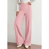 image:imagePRETTYGARDEN Wide Leg Pants Woman 2026 Spring Dressy High Waisted Business Casual Summer Flowy Work Palazzo Pants TrousersPink
