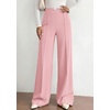 image:imagePRETTYGARDEN Wide Leg Pants Woman 2026 Spring Dressy High Waisted Business Casual Summer Flowy Work Palazzo Pants TrousersPink