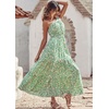 image:imagePRETTYGARDEN Womens Summer Floral One Shoulder Maxi Dress Knot Ruffle Boho Beach Vacation Wedding Guest Long Sun Dresses