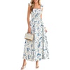 Apricot Blue Floral