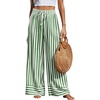 Striped Green White