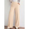 image:imagePRETTYGARDEN Palazzo Pants for Women 2026 Spring Dressy High Waisted Wide Leg Work Pants Fall Casual Flowy Lounge TrousersBeige