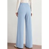 image:imagePRETTYGARDEN Palazzo Pants for Women 2026 Spring Dressy High Waisted Wide Leg Work Pants Fall Casual Flowy Lounge TrousersLight Blue