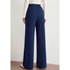 image:imagePRETTYGARDEN Palazzo Pants for Women 2026 Spring Dressy High Waisted Wide Leg Work Pants Fall Casual Flowy Lounge TrousersNavy Blue