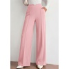 image:imagePRETTYGARDEN Palazzo Pants for Women 2026 Spring Dressy High Waisted Wide Leg Work Pants Fall Casual Flowy Lounge TrousersPink