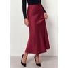 image:imagePRETTYGARDEN Womens 2026 Fall Fashion Maxi Long Skirts Trendy Silk Satin High Waisted A Line Mermaid Business Casual OutfitsBurgundy