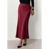 image:imagePRETTYGARDEN Womens 2026 Fall Fashion Maxi Long Skirts Trendy Silk Satin High Waisted A Line Mermaid Business Casual OutfitsBurgundy
