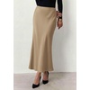 image:imagePRETTYGARDEN Womens 2026 Fall Fashion Maxi Long Skirts Trendy Silk Satin High Waisted A Line Mermaid Business Casual OutfitsKhaki