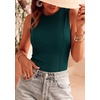 image:imagePRETTYGARDEN Sleeveless Tops for Women 2026 Summer Ribbed Tank Top Fitted Shirts Basic Tees Cute Spring Going Out Y2k ClothesDark Green