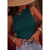 image:imagePRETTYGARDEN Sleeveless Tops for Women 2026 Summer Ribbed Tank Top Fitted Shirts Basic Tees Cute Spring Going Out Y2k ClothesDark Green
