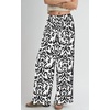 image:imagePRETTYGARDEN Womens Pants Elastic Waist Floral Lightweight Palazzo Pants for Women Casual Lounge Wide Leg Pants WomanBlack Brush