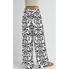 image:imagePRETTYGARDEN Womens Pants Elastic Waist Floral Lightweight Palazzo Pants for Women Casual Lounge Wide Leg Pants WomanBlack Brush