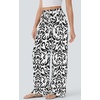 image:imagePRETTYGARDEN Womens Pants Elastic Waist Floral Lightweight Palazzo Pants for Women Casual Lounge Wide Leg Pants WomanBlack Brush