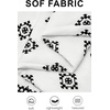 image:imagePRETTYGARDEN Womens Pants Elastic Waist Floral Lightweight Palazzo Pants for Women Casual Lounge Wide Leg Pants WomanFloral White Black