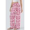 image:imagePRETTYGARDEN Womens Pants Elastic Waist Floral Lightweight Palazzo Pants for Women Casual Lounge Wide Leg Pants WomanPink