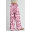 image:imagePRETTYGARDEN Womens Pants Elastic Waist Floral Lightweight Palazzo Pants for Women Casual Lounge Wide Leg Pants WomanPink