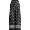 Floral Black White
