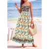 image:imagePRETTYGARDEN Summer Dresses for Women 2026 Casual Spaghetti Strap Beach Long Sundresses Boho Floral Smocked Maxi Flowy DressApricot